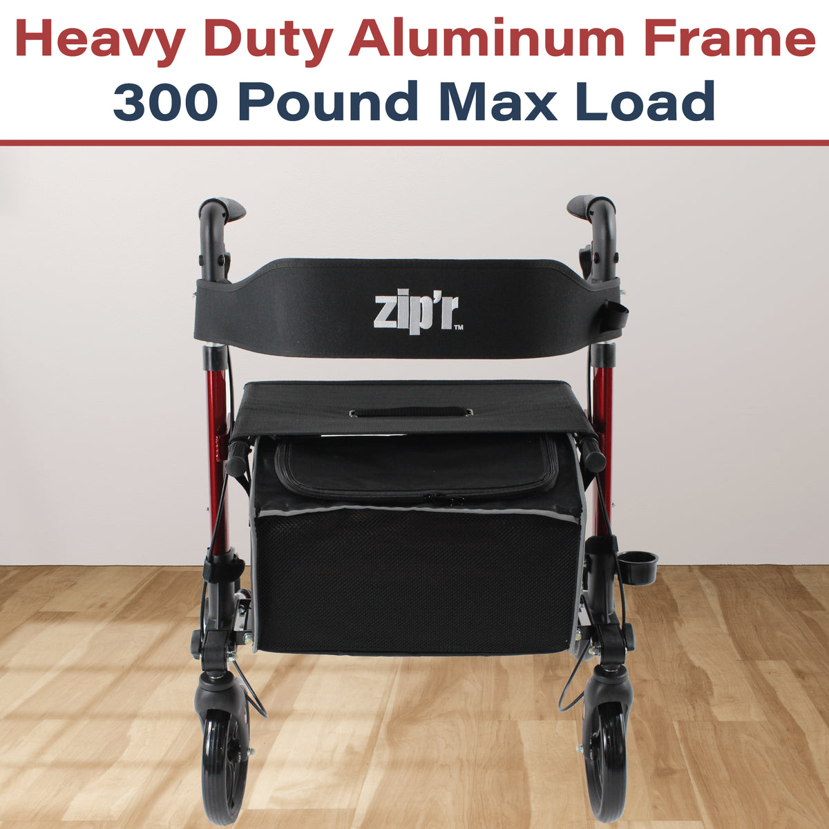 Zipr Pioneer Rollator Walker with Seat