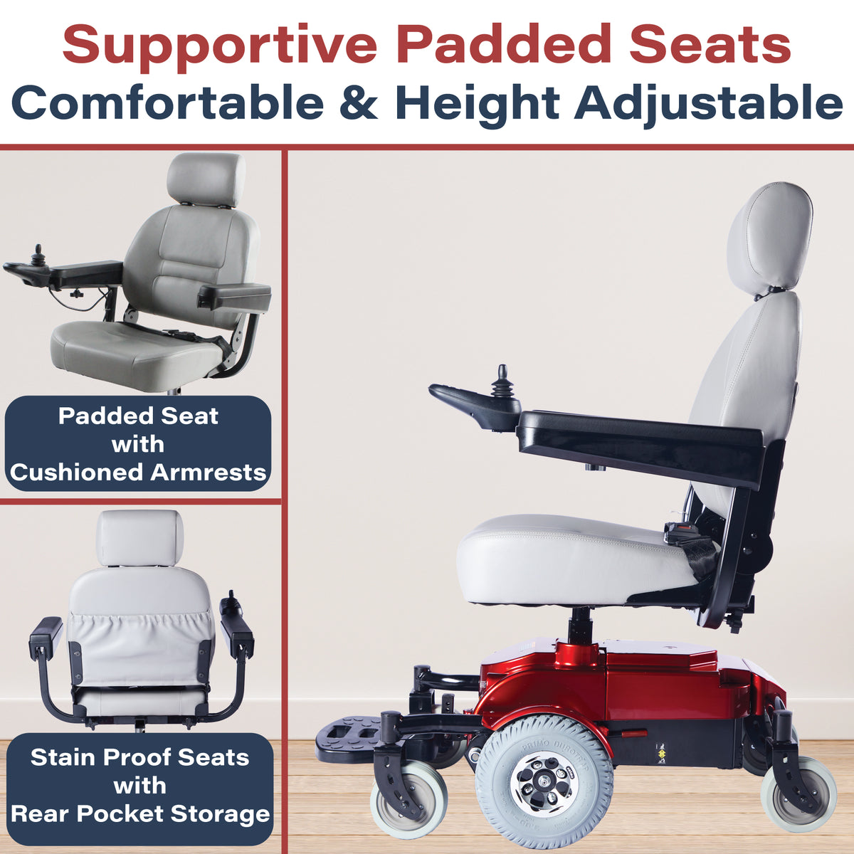 Zipr Mantis Electric Wheelchairs with storage