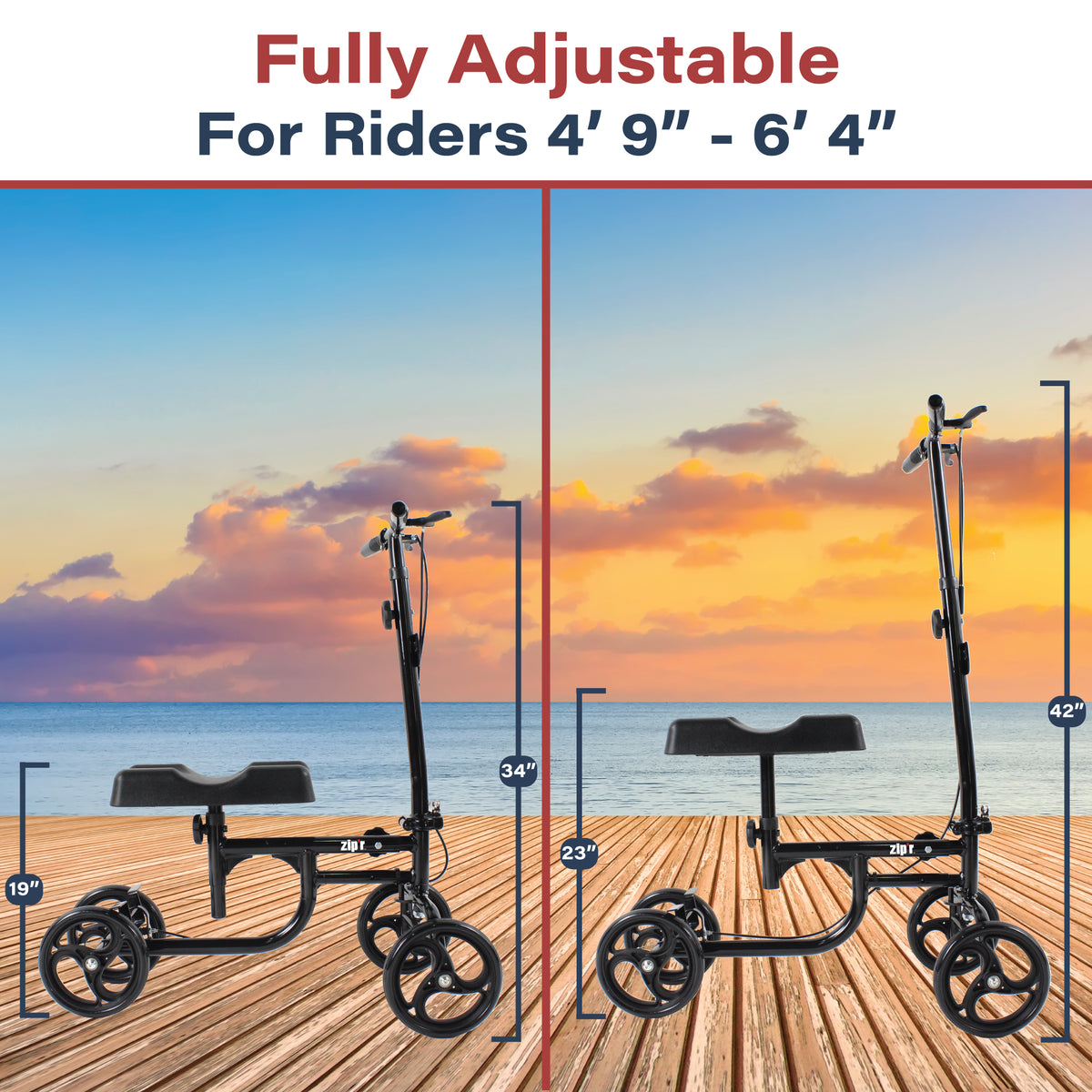 Zipr Glider Knee Scooters