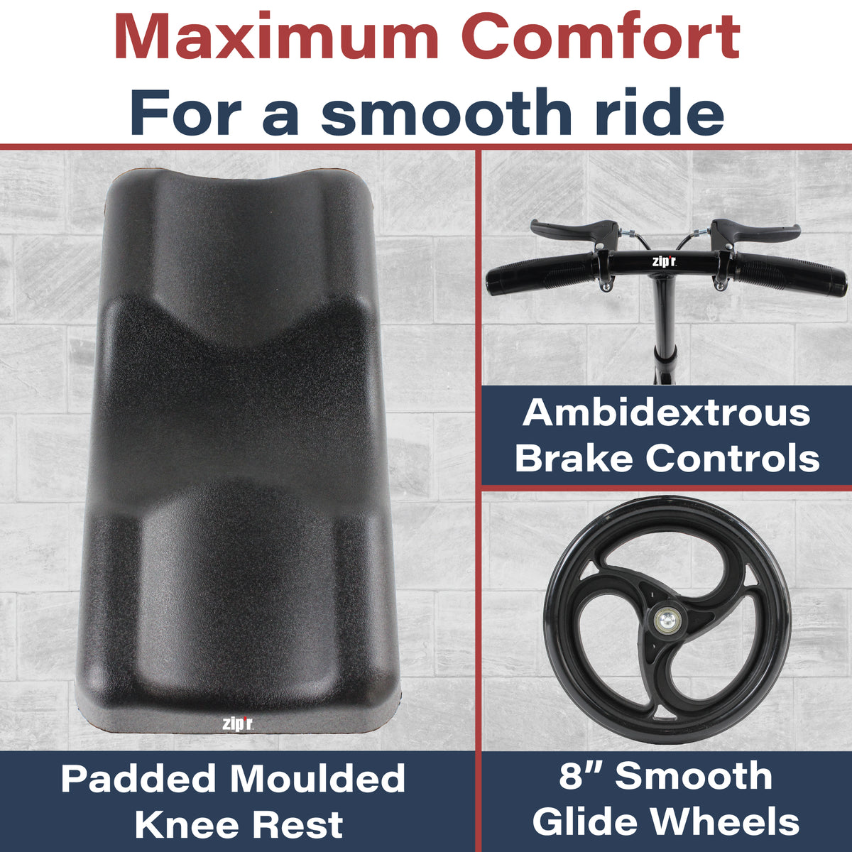 Zipr Glider Scooter for Broken Foot