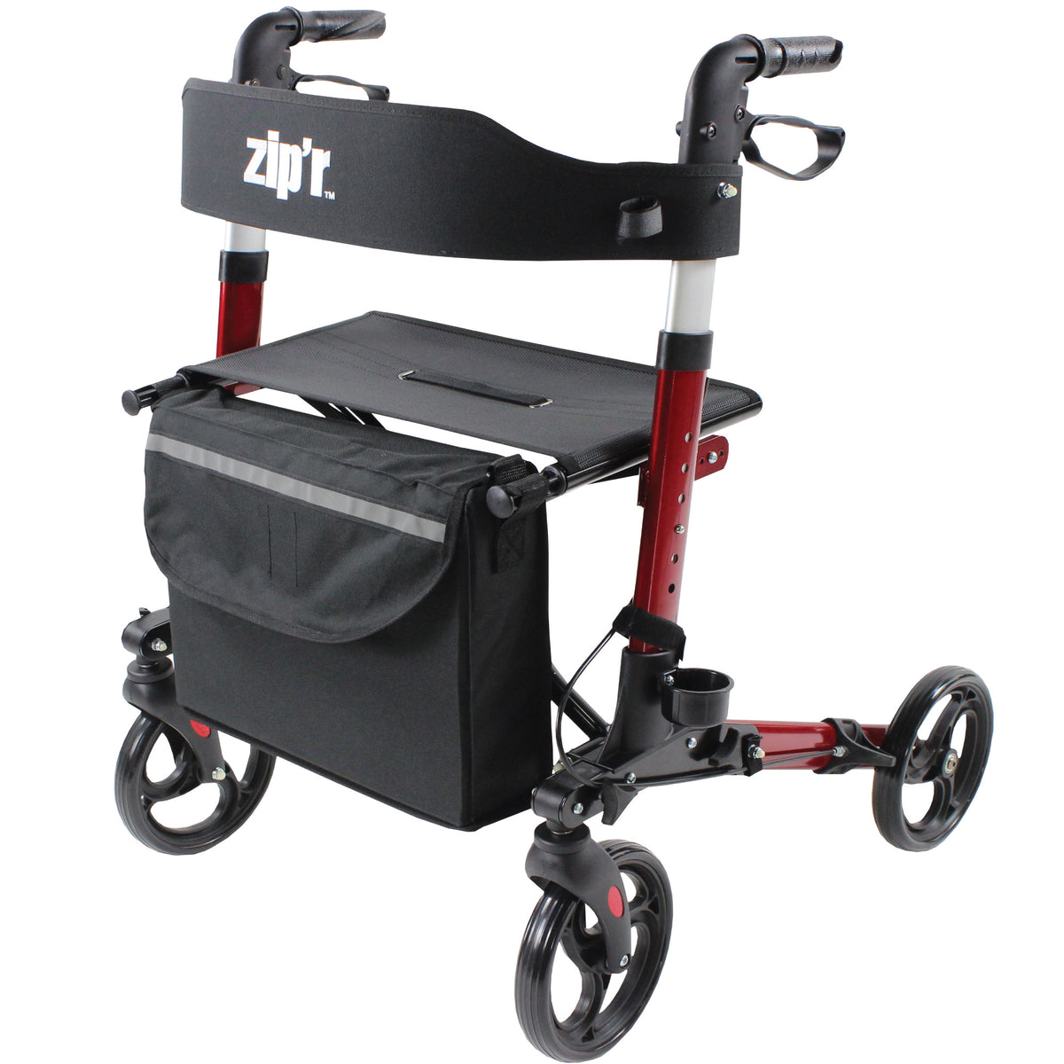 Zipr Pioneer Rollator Walker with Seat