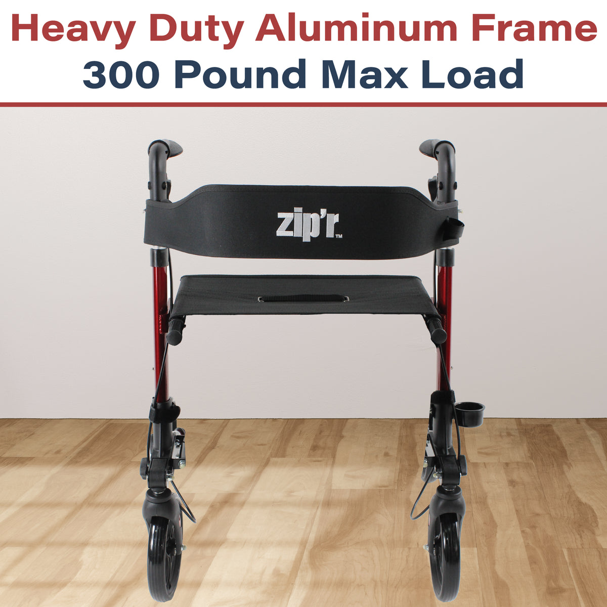 Zipr Rambler Rollator Walker with Seat