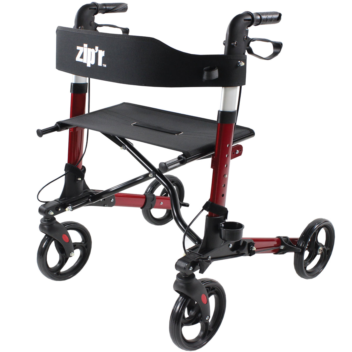 Zipr Rambler Rollator Walker with Seat