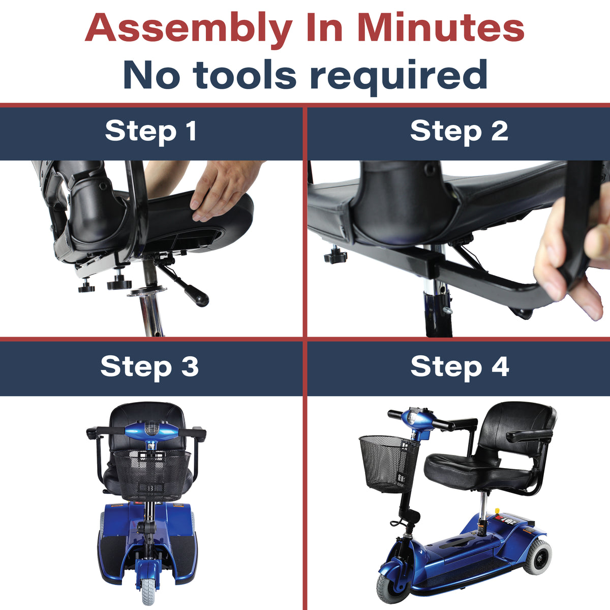 Mobility Scooter No Assembly Required