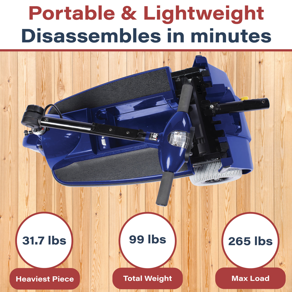 Lightweight Portable Travel Mobility Scooter