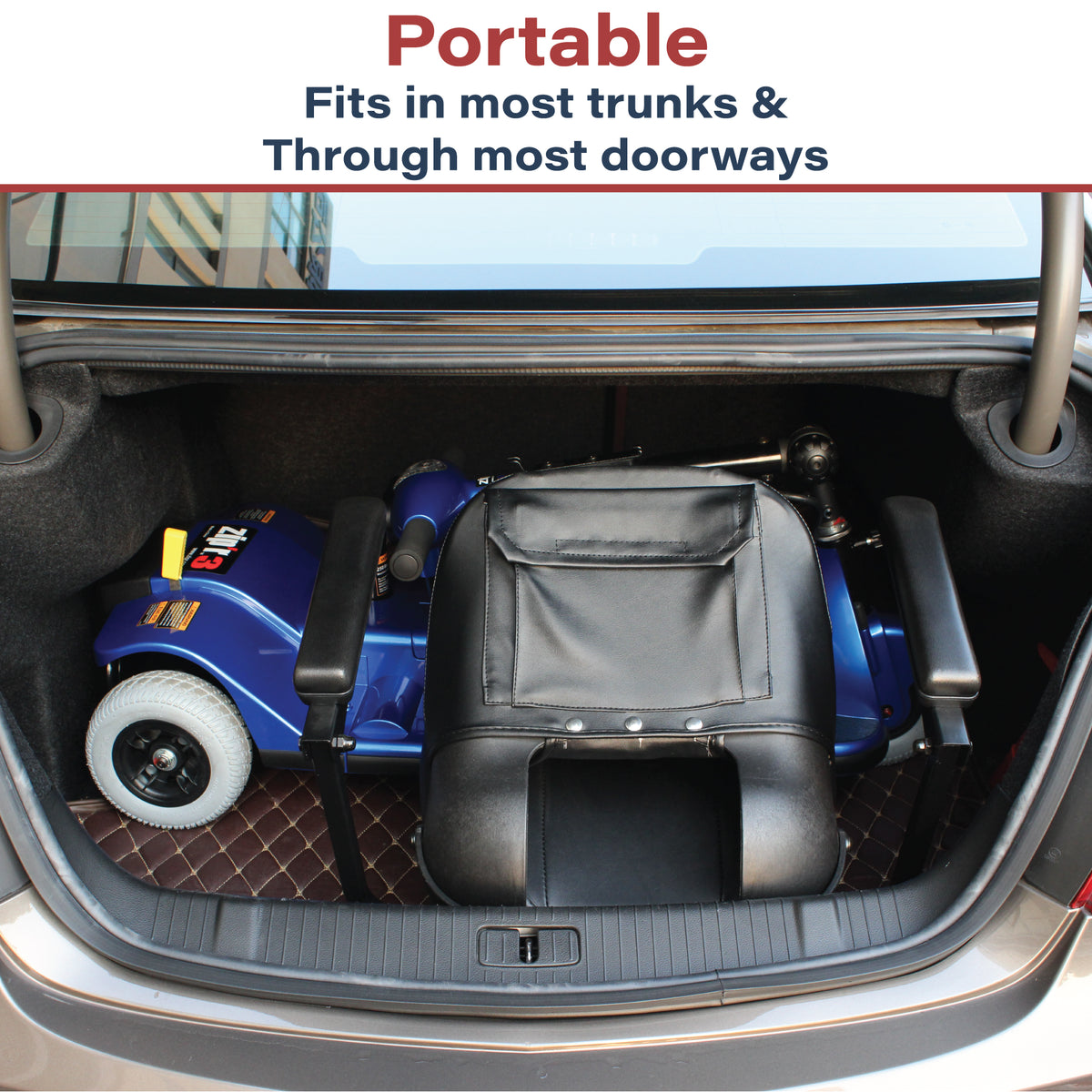 Zipr 3 Xtra Portable Travel Scooters Transport Wheelchair