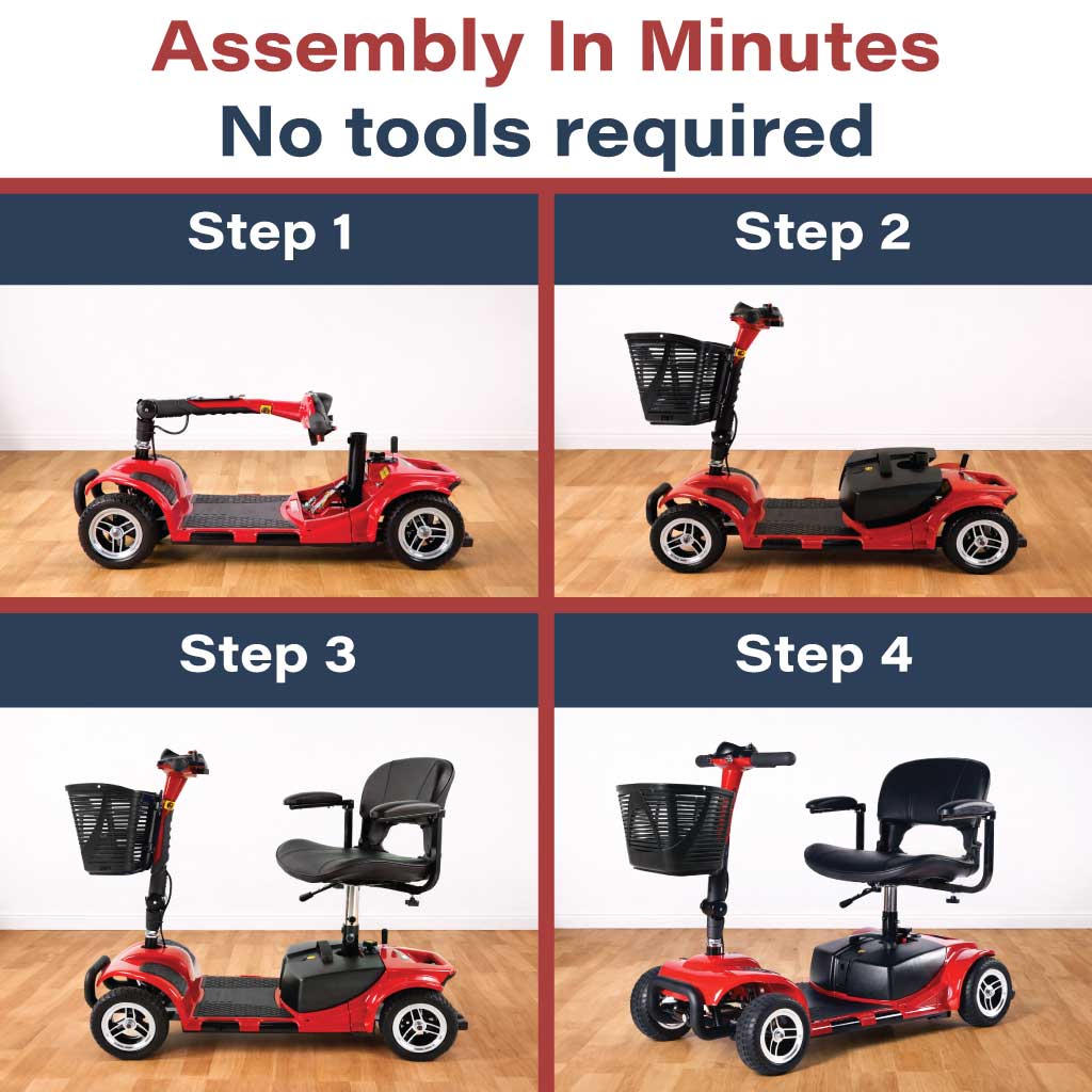 Zipr Roo 4 Mobility Scooter Assembly