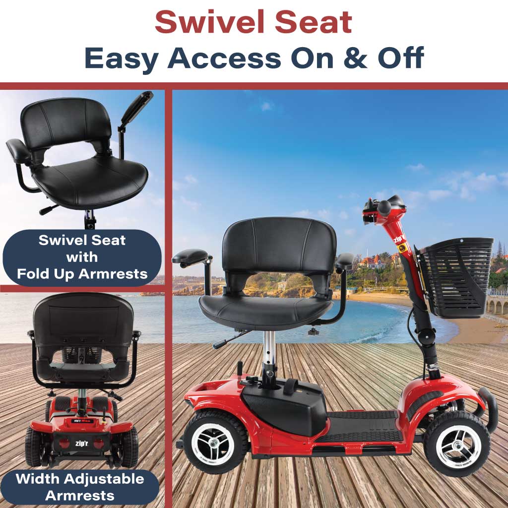 Zipr Roo 4 Mobility Scooter Swivel