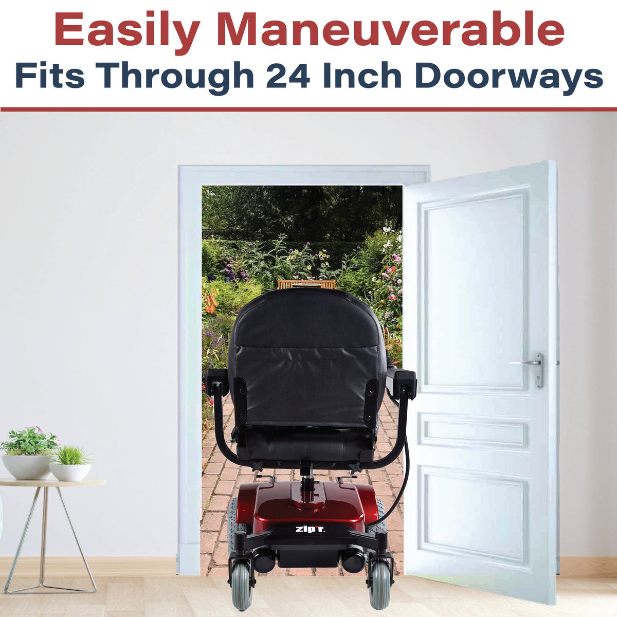 zipr pc electric wheelchair easy to use indoors