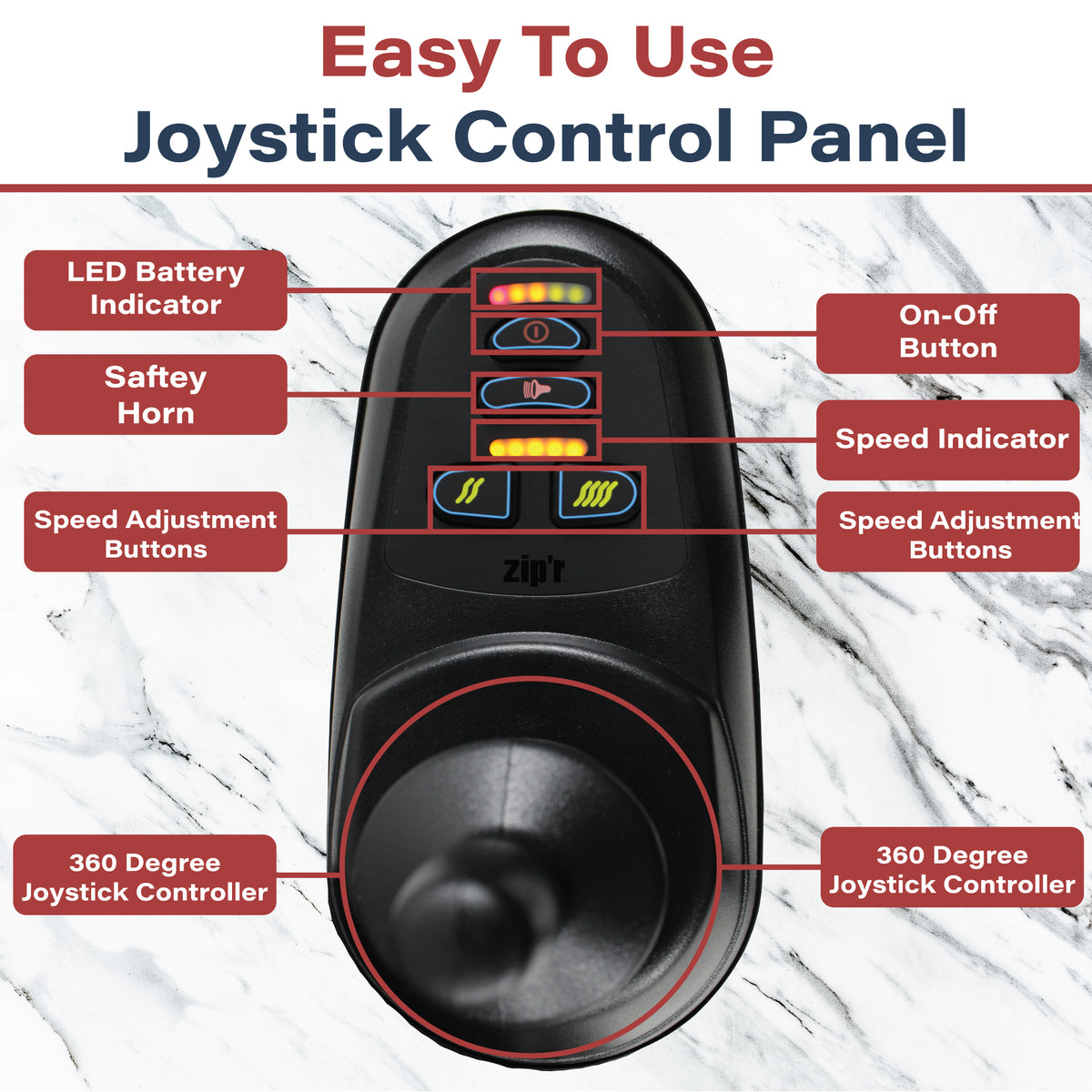 Easy to Operate for Seniors Power Wheelchair