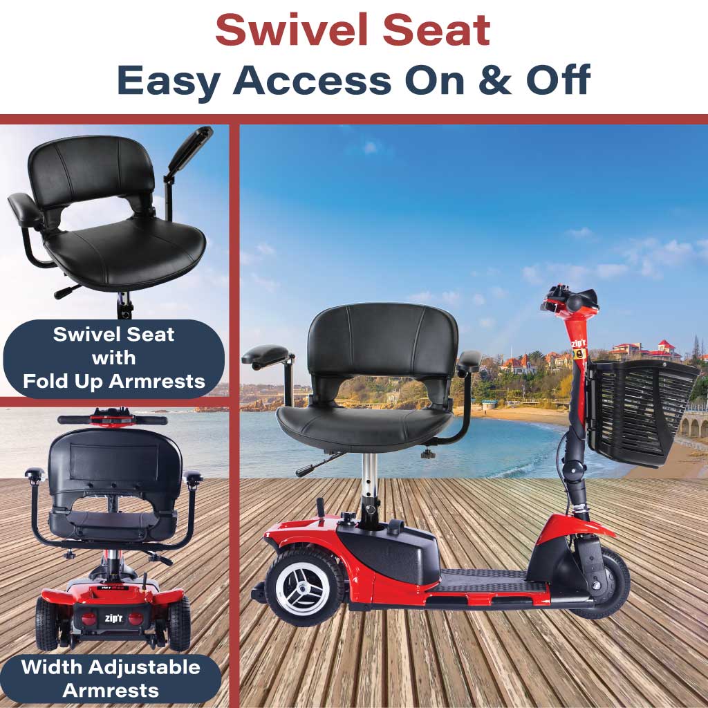 Zipr Roo 3 Wheel Mobility Scooter Swivel