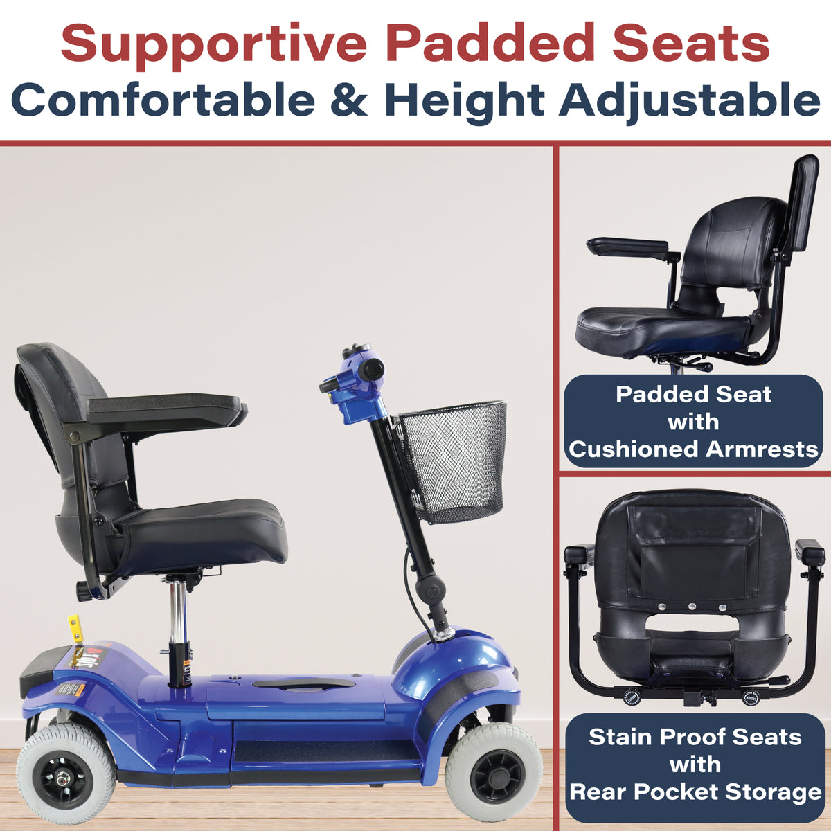 Scooter de movilidad Zip&#39;r de 4 ruedas XTRA 