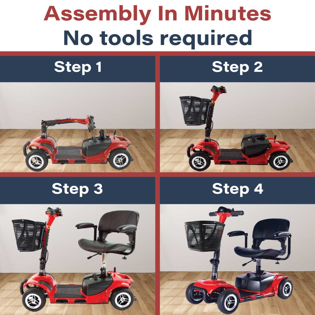 Zipr Roo 4 Mobility Scooter Assembly