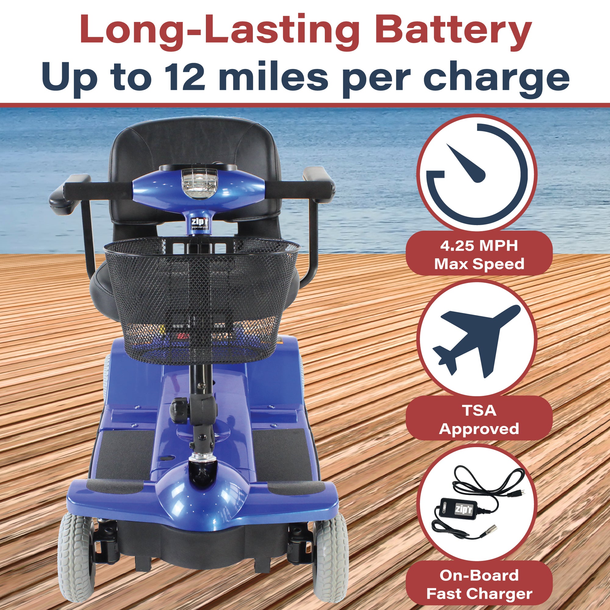 Zipr 4 Xtra Mobility Scooter Zip'r Mobility Zipr Mobility